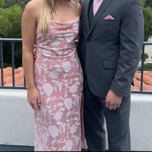 Petal & Pup | Pink Midi Dress | Wedding guest dress | floral | size 6